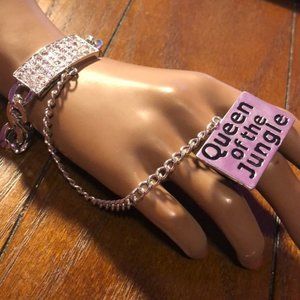 Rhinestone Slave Bracelet (in sliver)